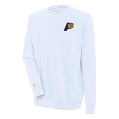 White Indiana Pacers Antigua Victory Pullover Sweatshirt | NBA