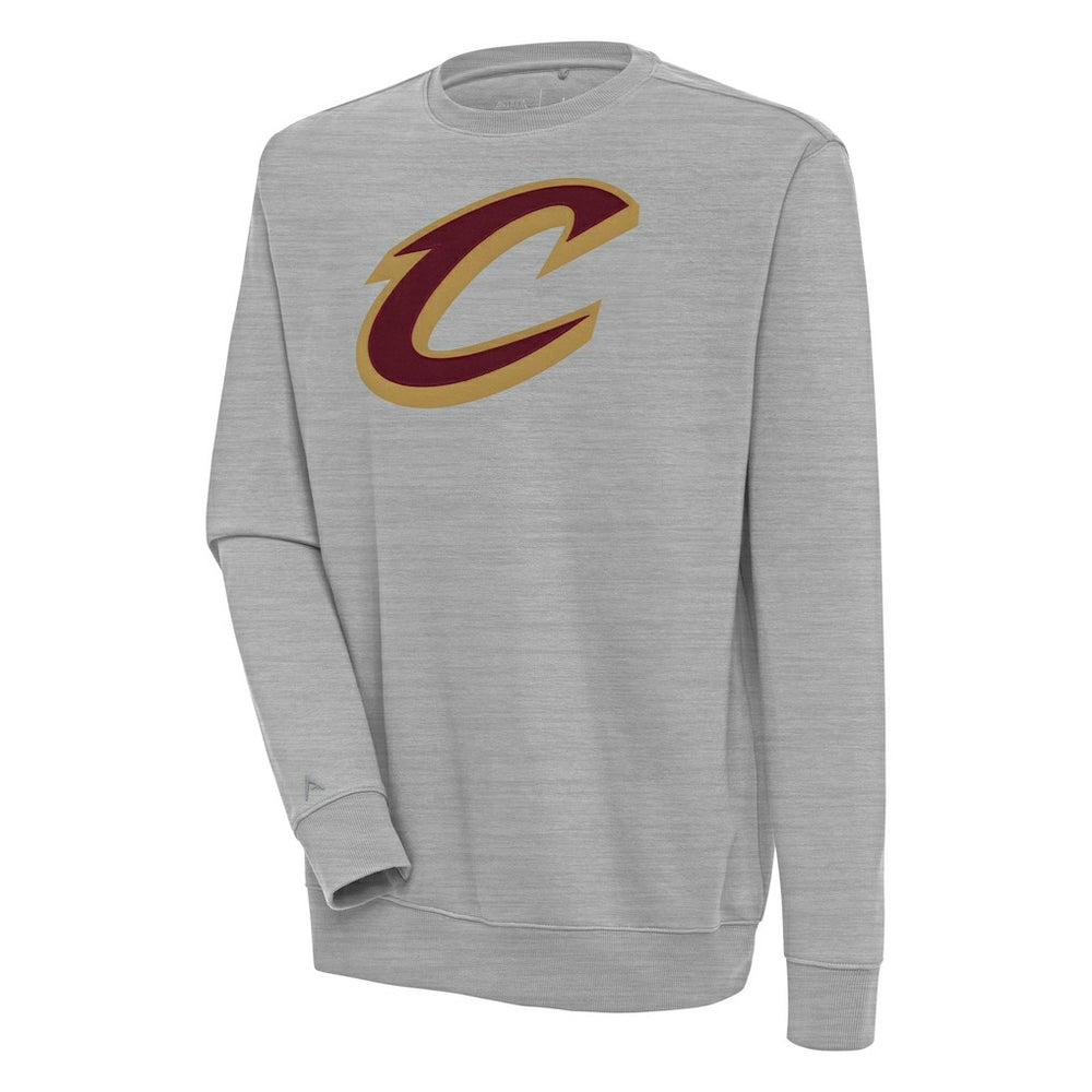 Heather Gray Cleveland Cavaliers Antigua Victory Pullover Sweatshirt sale | NBA