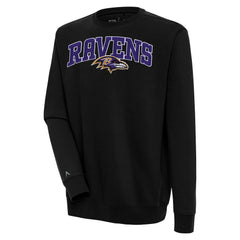 Baltimore Ravens Antigua Victory Chenille Pullover Sweatshirt | NFL US