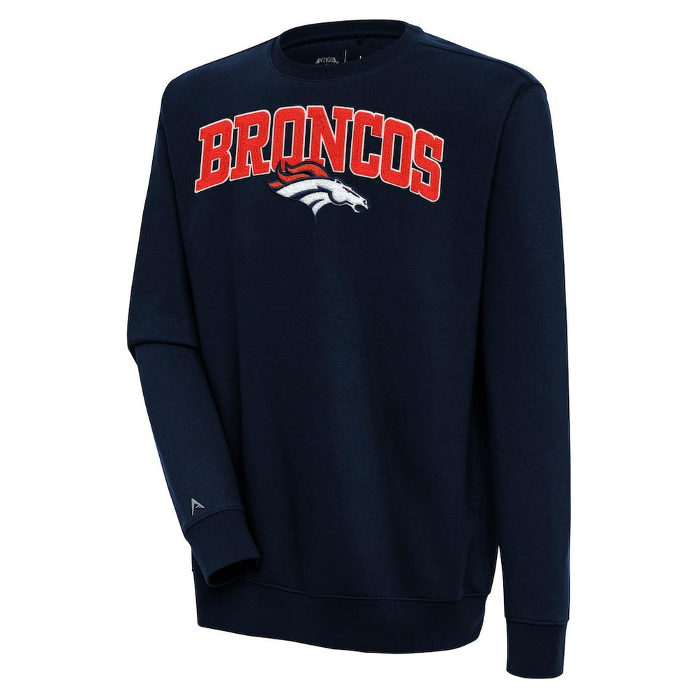 Denver Broncos Antigua Victory Chenille Pullover Sweatshirt | NFL Near me
