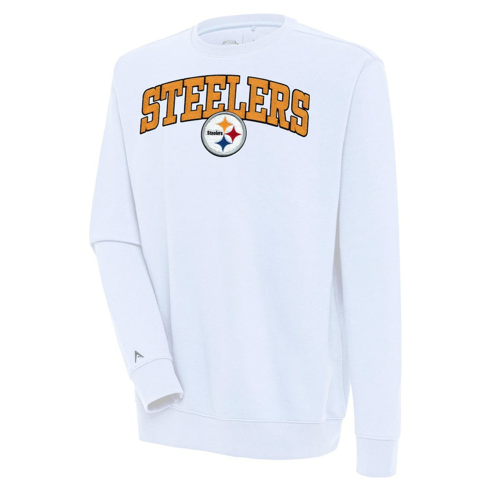 Pittsburgh Steelers Antigua Victory Chenille Pullover Sweatshirt | NFL New