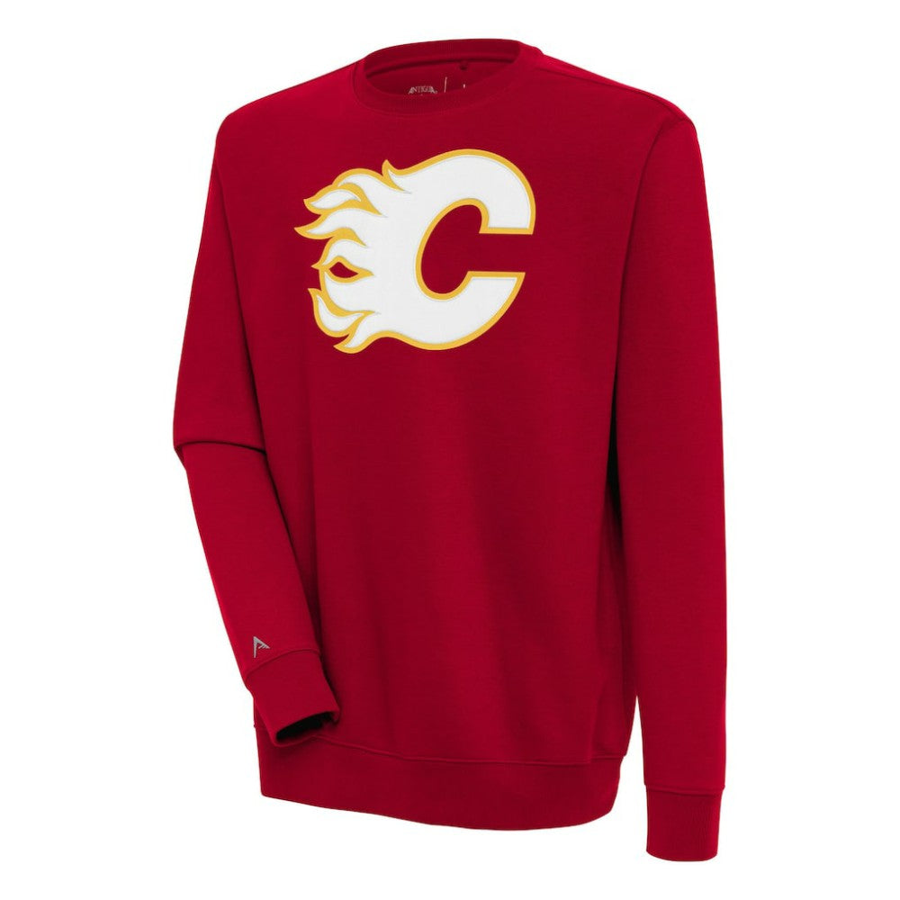Calgary Flames Antigua Victory Pullover Sweatshirt - NHL Sweatshirts
