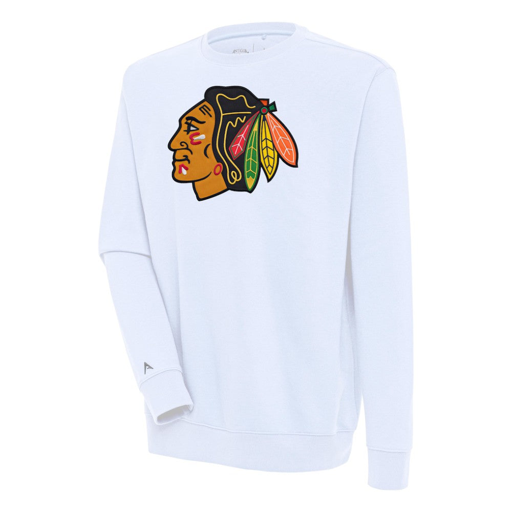 Chicago Blackhawks Antigua Victory Pullover Sweatshirt - NHL Sweatshirts