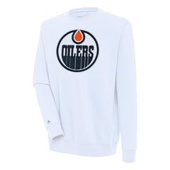 Edmonton Oilers Antigua Victory Pullover Sweatshirt - NHL Sweatshirts