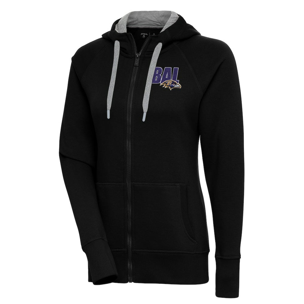 Baltimore Ravens Antigua Women's Victory Full-Zip Hoodie | NFL New