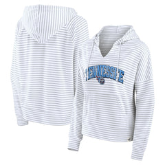 Tennessee Titans Women's Striped Notch Neck Pullover Hoodie | NFL Near me