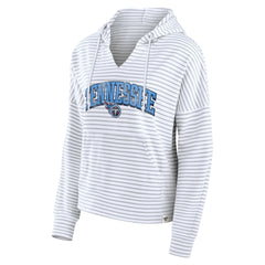 Tennessee Titans Women's Striped Notch Neck Pullover Hoodie | NFL Near me