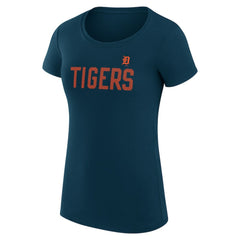 Detroit Tigers G-III 4Her by Carl Banks Women's Super-Slim Fit Lightweight Dot Print T-Shirt - MLB T-shirts