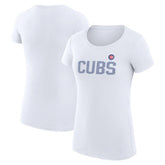 Chicago Cubs G-III 4Her by Carl Banks Women's Super-Slim Fit Lightweight Dot Print T-Shirt - MLB T-shirts