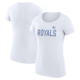 Kansas City Royals G-III 4Her by Carl Banks Women's Super-Slim Fit Lightweight Dot Print T-Shirt - MLB T-shirts