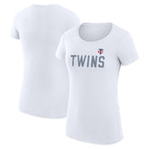 Minnesota Twins G-III 4Her by Carl Banks Women's Super-Slim Fit Lightweight Dot Print T-Shirt - MLB T-shirts