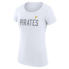 Pittsburgh Pirates G-III 4Her by Carl Banks Women's Super-Slim Fit Lightweight Dot Print T-Shirt - MLB T-shirts