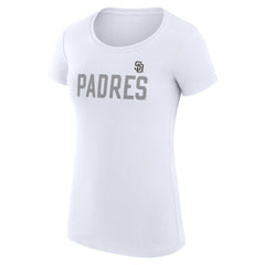 San Diego Padres G-III 4Her by Carl Banks Women's Super-Slim Fit Lightweight Dot Print T-Shirt - MLB T-shirts