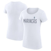 Seattle Mariners G-III 4Her by Carl Banks Women's Super-Slim Fit Lightweight Dot Print T-Shirt - MLB T-shirts