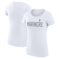 Seattle Mariners G-III 4Her by Carl Banks Women's Super-Slim Fit Lightweight Dot Print T-Shirt - MLB T-shirts