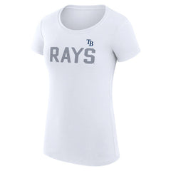 Tampa Bay Rays G-III 4Her by Carl Banks Women's Super-Slim Fit Lightweight Dot Print T-Shirt - MLB T-shirts
