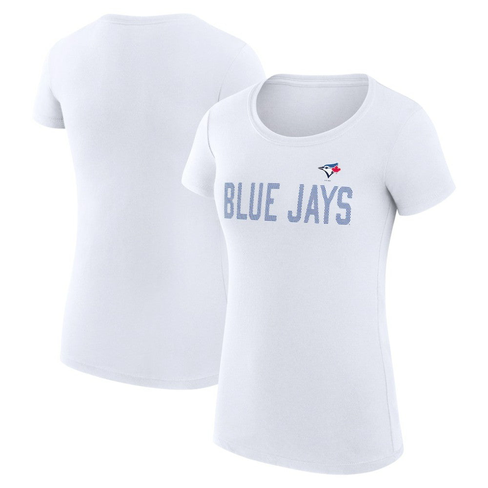 Toronto Blue Jays G-III 4Her by Carl Banks Women's Super-Slim Fit Lightweight Dot Print T-Shirt - MLB T-shirts