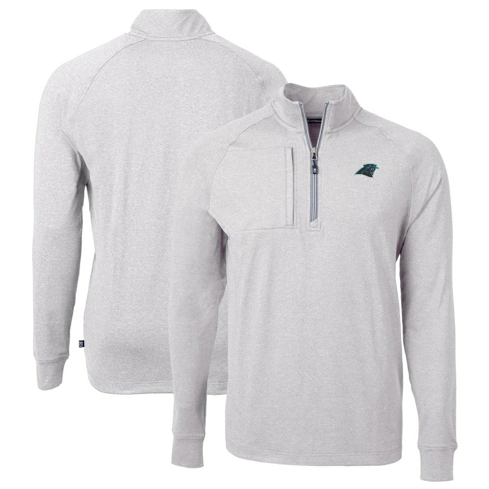 Carolina Panthers Cutter & Buck Big & Tall Adapt Eco Knit Quarter-Zip Pullover Top | NFL Near me