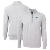 Detroit Lions Cutter & Buck Big & Tall Adapt Eco Knit Quarter-Zip Pullover Top | NFL Discount