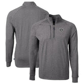 Las Vegas Raiders Cutter & Buck Big & Tall Adapt Eco Knit Quarter-Zip Pullover Top | NFL Outlet