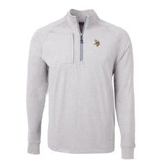 Minnesota Vikings Cutter & Buck Big & Tall Adapt Eco Knit Quarter-Zip Pullover Top | NFL On sale