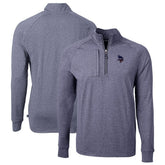 Minnesota Vikings Cutter & Buck Big & Tall Adapt Eco Knit Quarter-Zip Pullover Top | NFL Discount