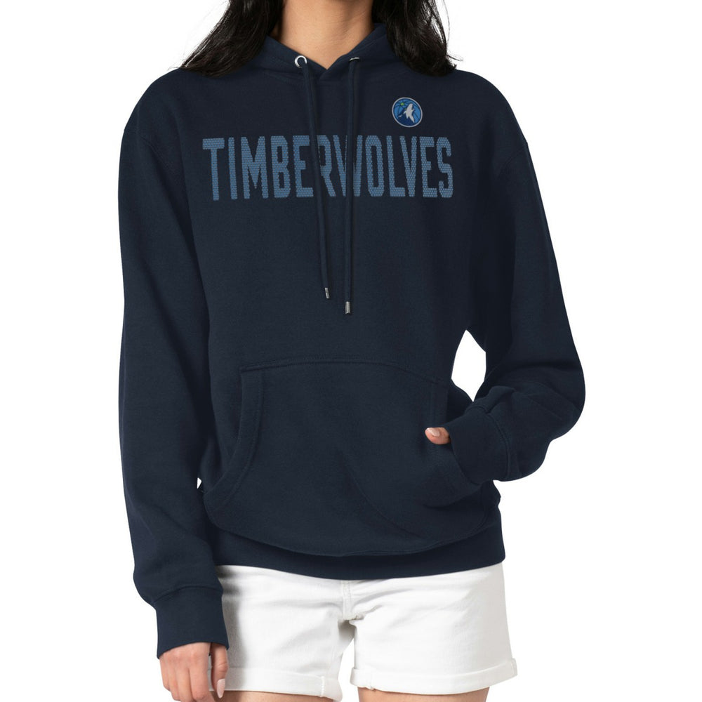 Navy Minnesota Timberwolves G-III 4Her by Carl Banks Women's Dot Print Pullover Hoodie | NBA