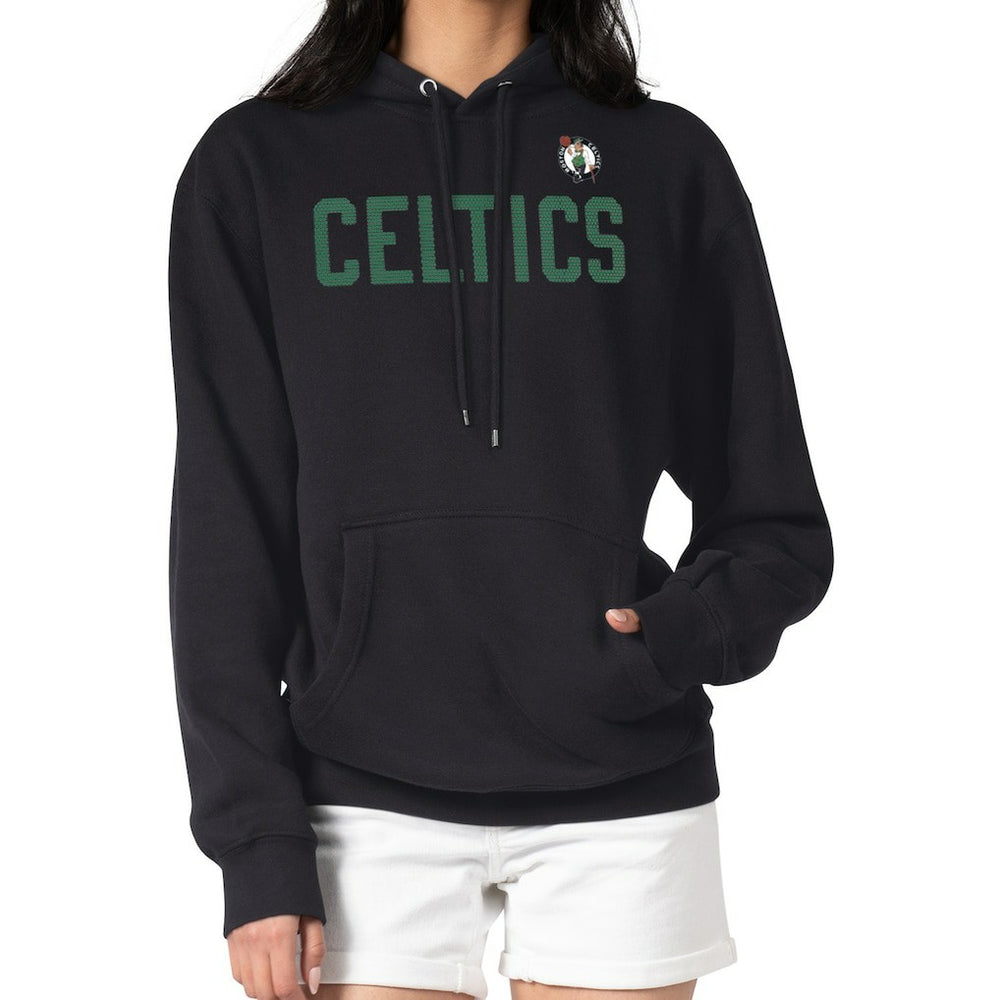 Black Boston Celtics G-III 4Her by Carl Banks Women's Dot Print Pullover Hoodie | NBA