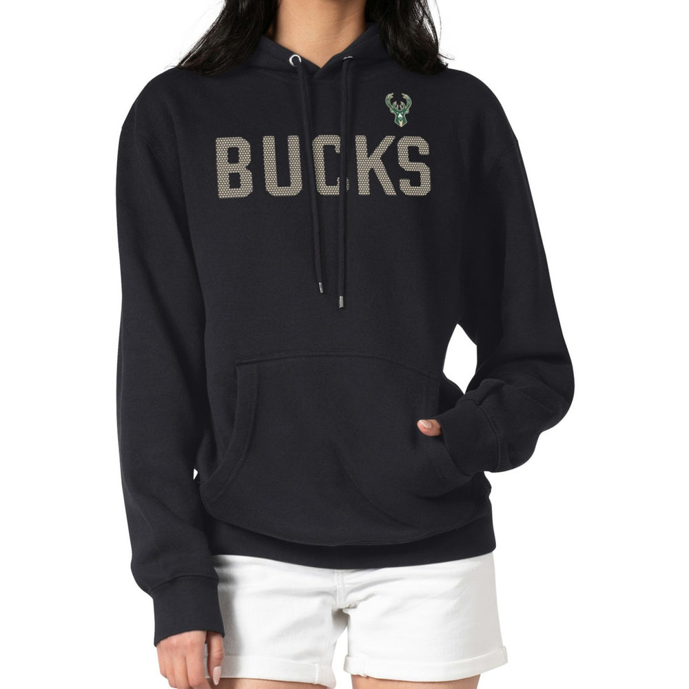Black Milwaukee Bucks G-III 4Her by Carl Banks Women's Dot Print Pullover Hoodie | NBA