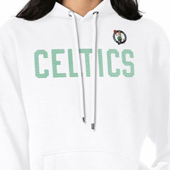 White Boston Celtics G-III 4Her by Carl Banks Women's Dot Print Pullover Hoodie | NBA