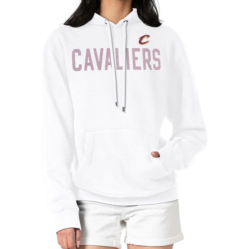 White Cleveland Cavaliers G-III 4Her by Carl Banks Women's Dot Print Pullover Hoodie sale | NBA