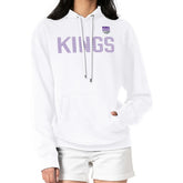 White Sacramento Kings G-III 4Her by Carl Banks Women's Dot Print Pullover Hoodie | NBA