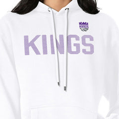White Sacramento Kings G-III 4Her by Carl Banks Women's Dot Print Pullover Hoodie | NBA