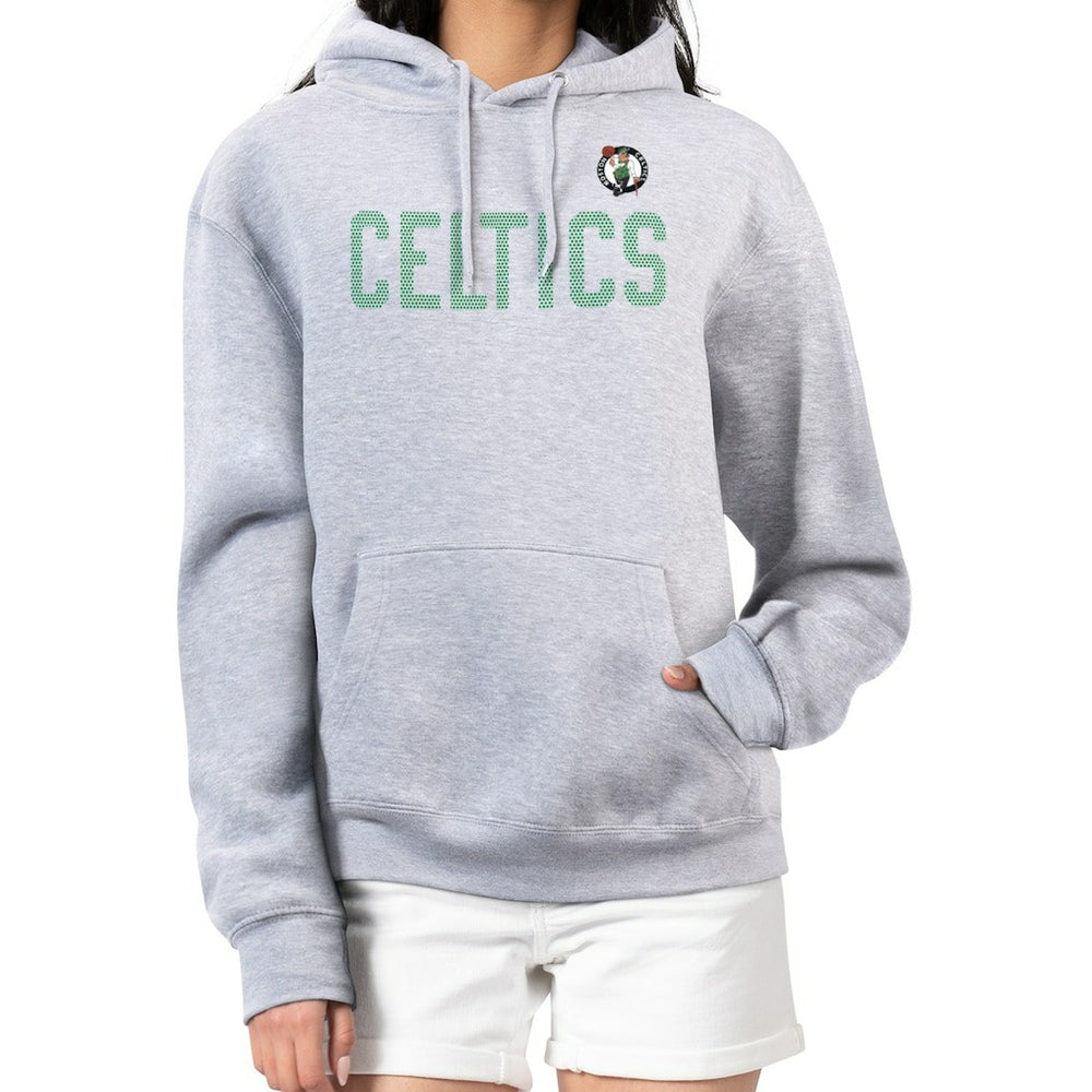 Heather Gray Boston Celtics G-III 4Her by Carl Banks Women's Dot Print Pullover Hoodie | NBA