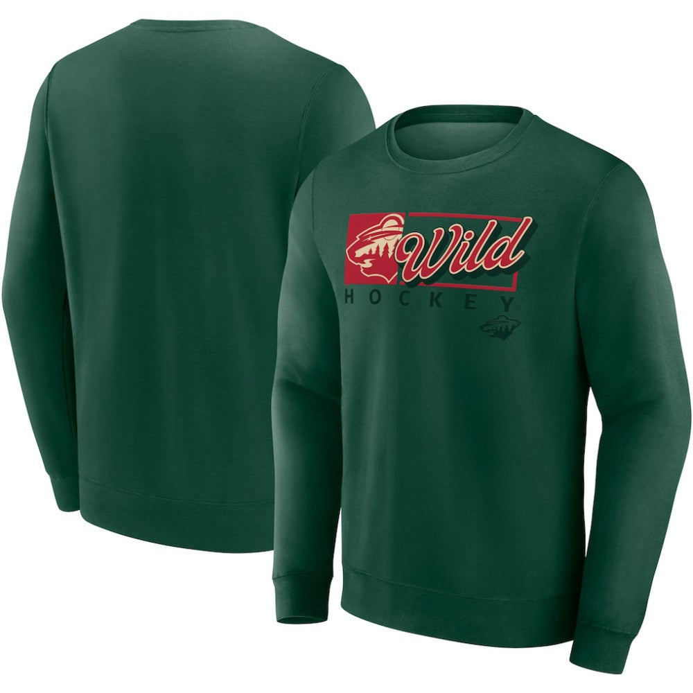 Minnesota Wild Fanatics Focus Fleece Pullover Sweatshirt - NHL Sweatshirts