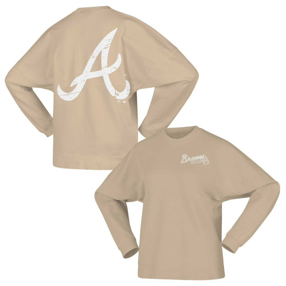 Atlanta Braves Fanatics Women's Branded Fleece Pullover Sweatshirt - MLB Pullover