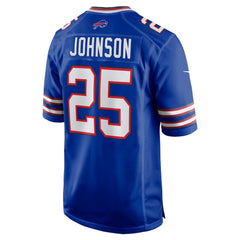 Buffalo Bills Ty Johnson Team Game Jersey | NFL Sale
