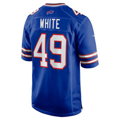 Buffalo Bills DaShaun White Team Game Jersey | NFL Sale