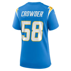 Los Angeles Chargers Tae Crowder Women's Team Game Jersey | NFL Sale