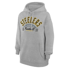 Pittsburgh Steelers Starter Unisex Half Ball Team Fleece Pullover Hoodie | NFL Discount
