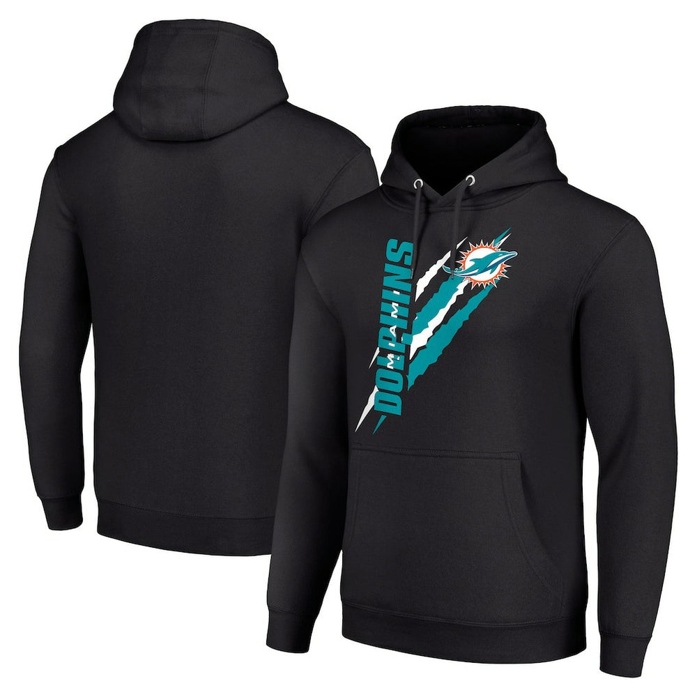 Miami Dolphins Starter Unisex Color Scratch Fleece Pullover Hoodie | NFL New