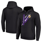 Minnesota Vikings Starter Unisex Color Scratch Fleece Pullover Hoodie | NFL Hot