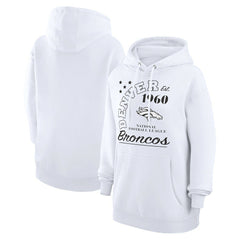 Denver Broncos Starter Unisex Arch Team Fleece Pullover Hoodie | NFL Hot