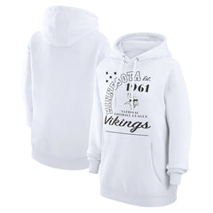 Minnesota Vikings Starter Unisex Arch Team Fleece Pullover Hoodie | NFL Hot