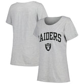 Las Vegas Raiders Women's Plus Size Arch Over Logo T-Shirt | NFL Near me