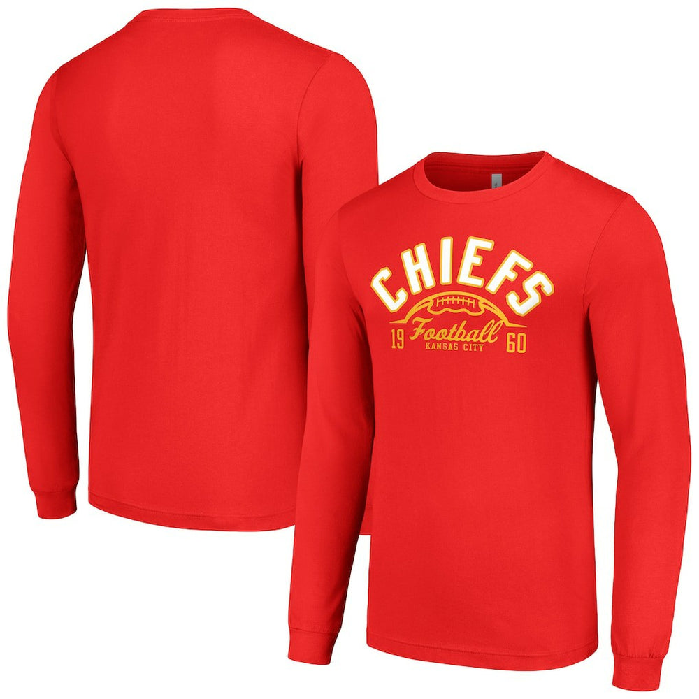 Kansas City Chiefs Starter Half Ball Team Long Sleeve T-Shirt | NFL Discount