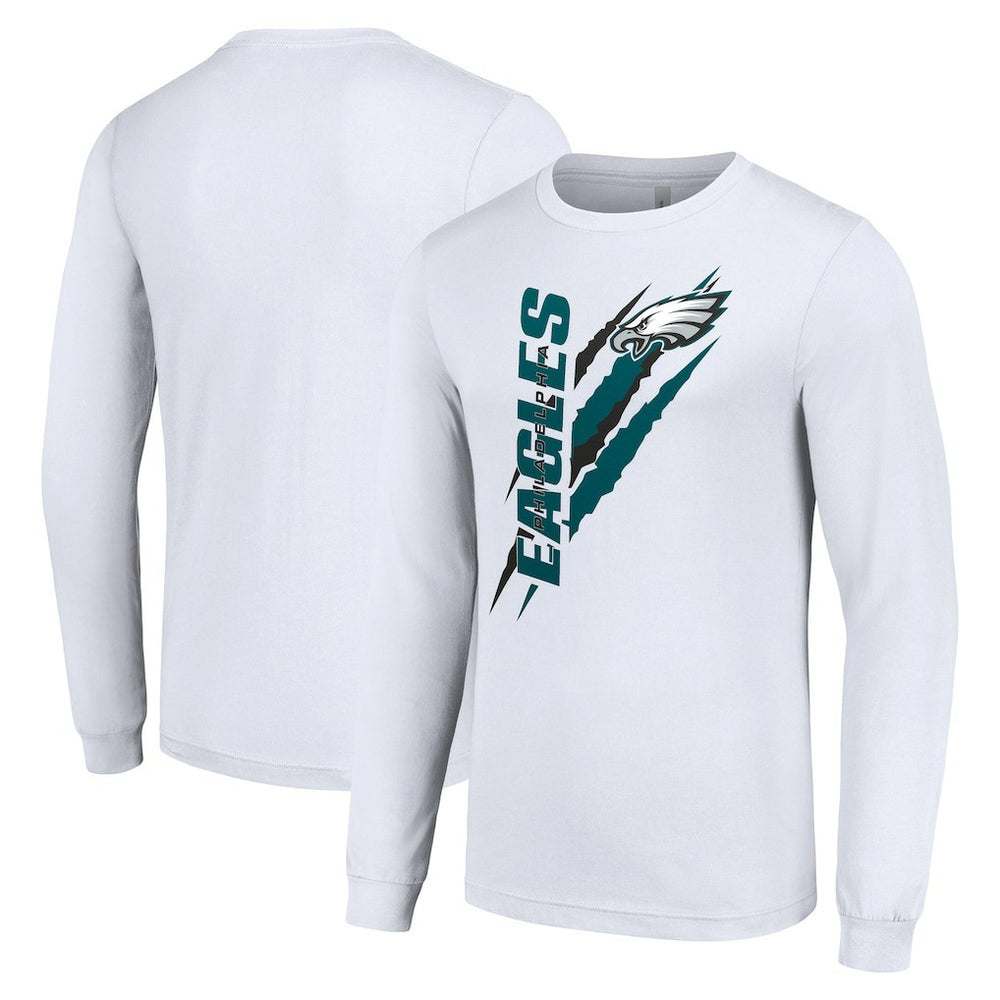 Philadelphia Eagles Starter Color Scratch Long Sleeve T-Shirt | NFL Sale
