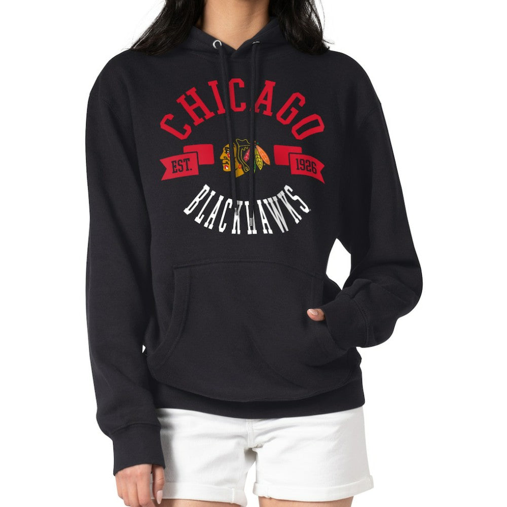 Chicago Blackhawks G-III 4Her by Carl Banks Women's City Graphic Fleece Pullover Hoodie - NHL Hoodies