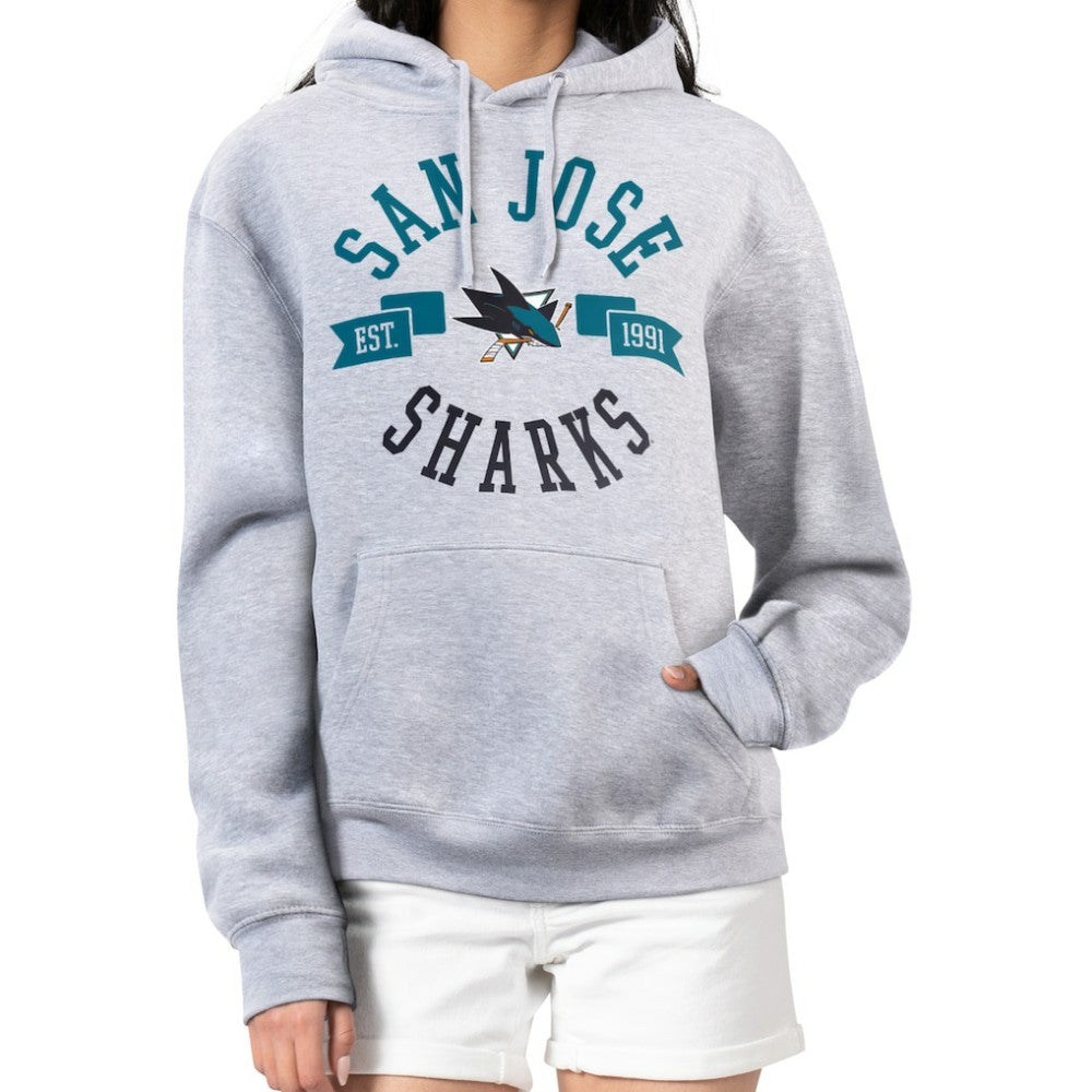San Jose Sharks G-III 4Her by Carl Banks Women's City Graphic Fleece Pullover Hoodie - NHL Hoodies
