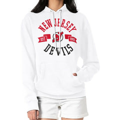 New Jersey Devils G-III 4Her by Carl Banks Women's City Graphic Fleece Pullover Hoodie - NHL Jerseys